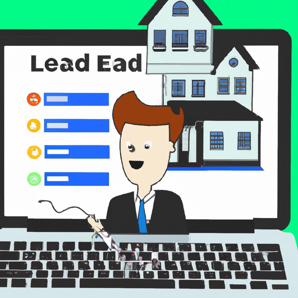 A real estate agent leveraging software with CRM capabilities to effectively manage leads and enhance customer relationships.