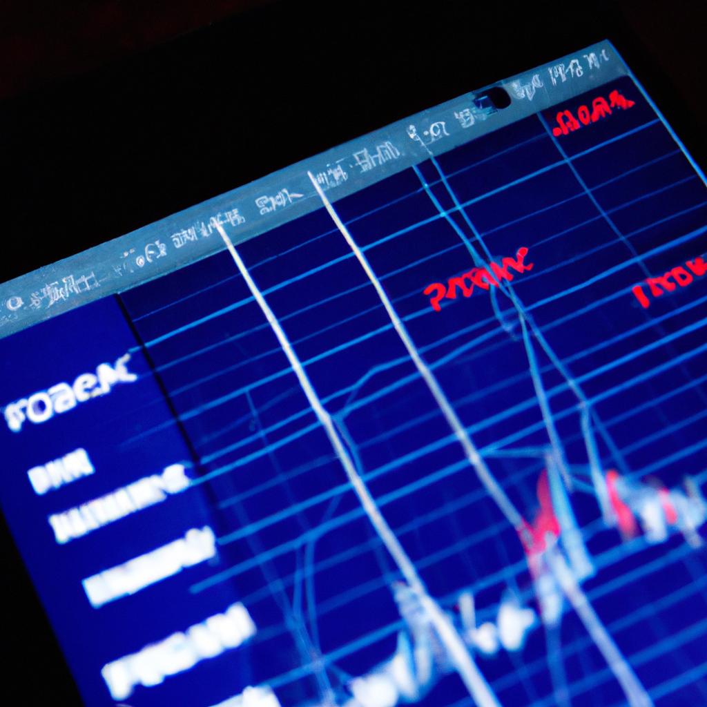 Using a forex trading app to open an account and monitor currency exchange rates.